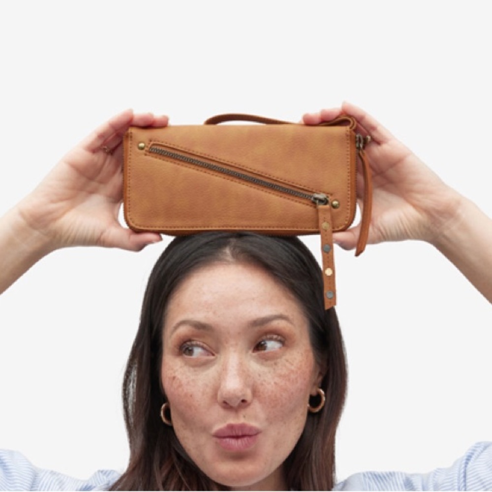 Free People Distressed Vegan Wallet